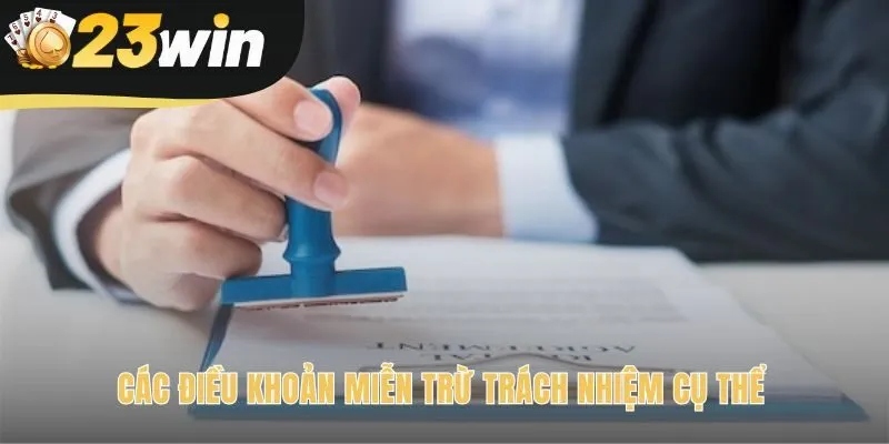 Các điều khoản quy định rõ trường hợp nhà cái không chịu lỗi