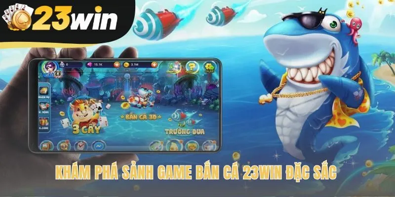 Sảnh game tái hiện đại dương sống động qua đồ họa 3D tân tiến